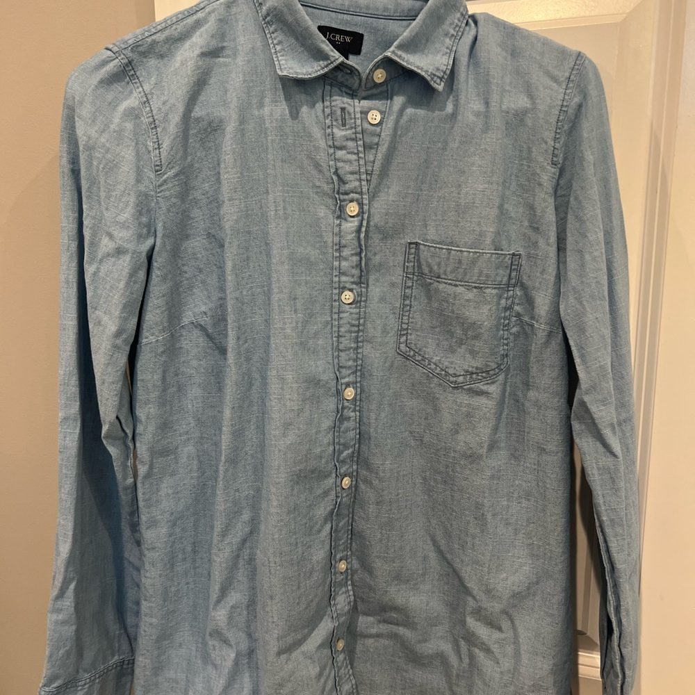 J Crew Factory chambray button down